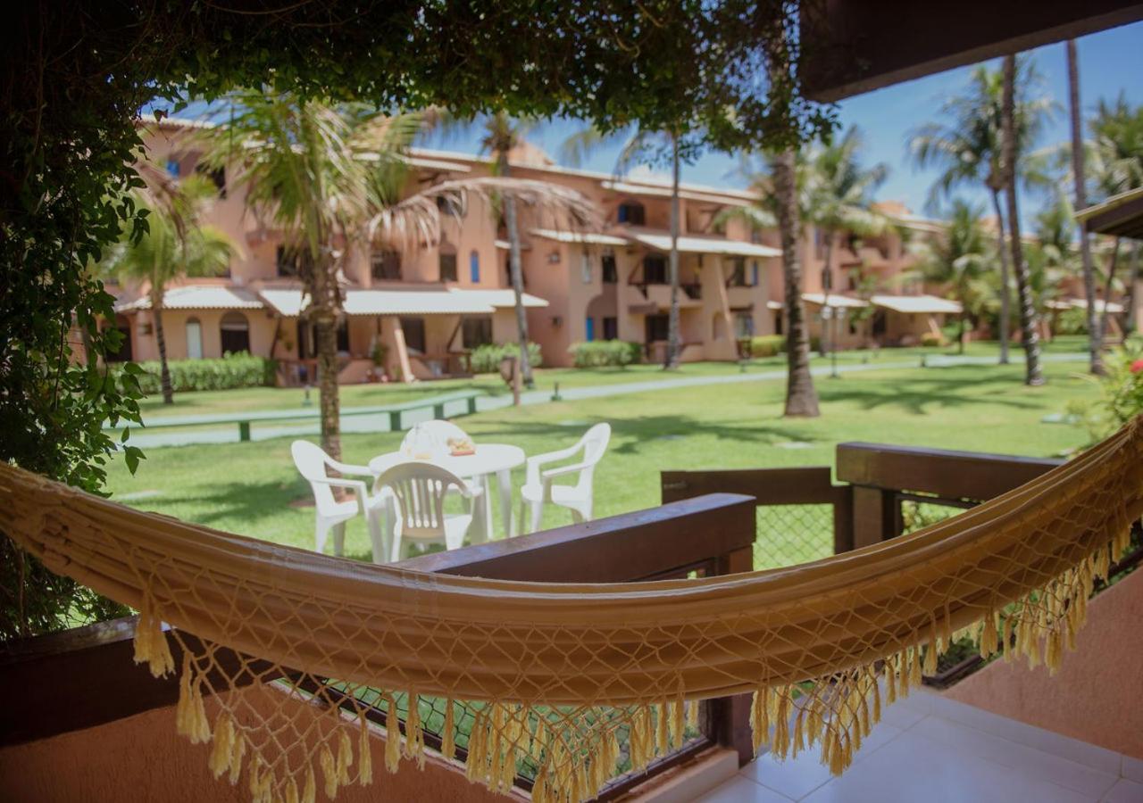 Flat Guarajuba Beira da Praia pé na areia Exterior foto